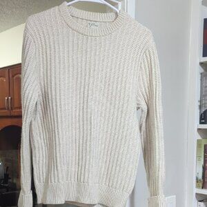 J. Crew Cream Crewneck Sweater for Men